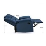 Nilkamal Sierra 1 Seater Manual Recliner Sofa (Blue) - Image 7