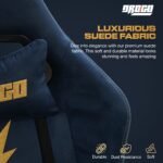 Drogo ProForm Suede Ergonomic Gaming Chair Adjustable Seat & Massager Lumbar Pillow - Image 13