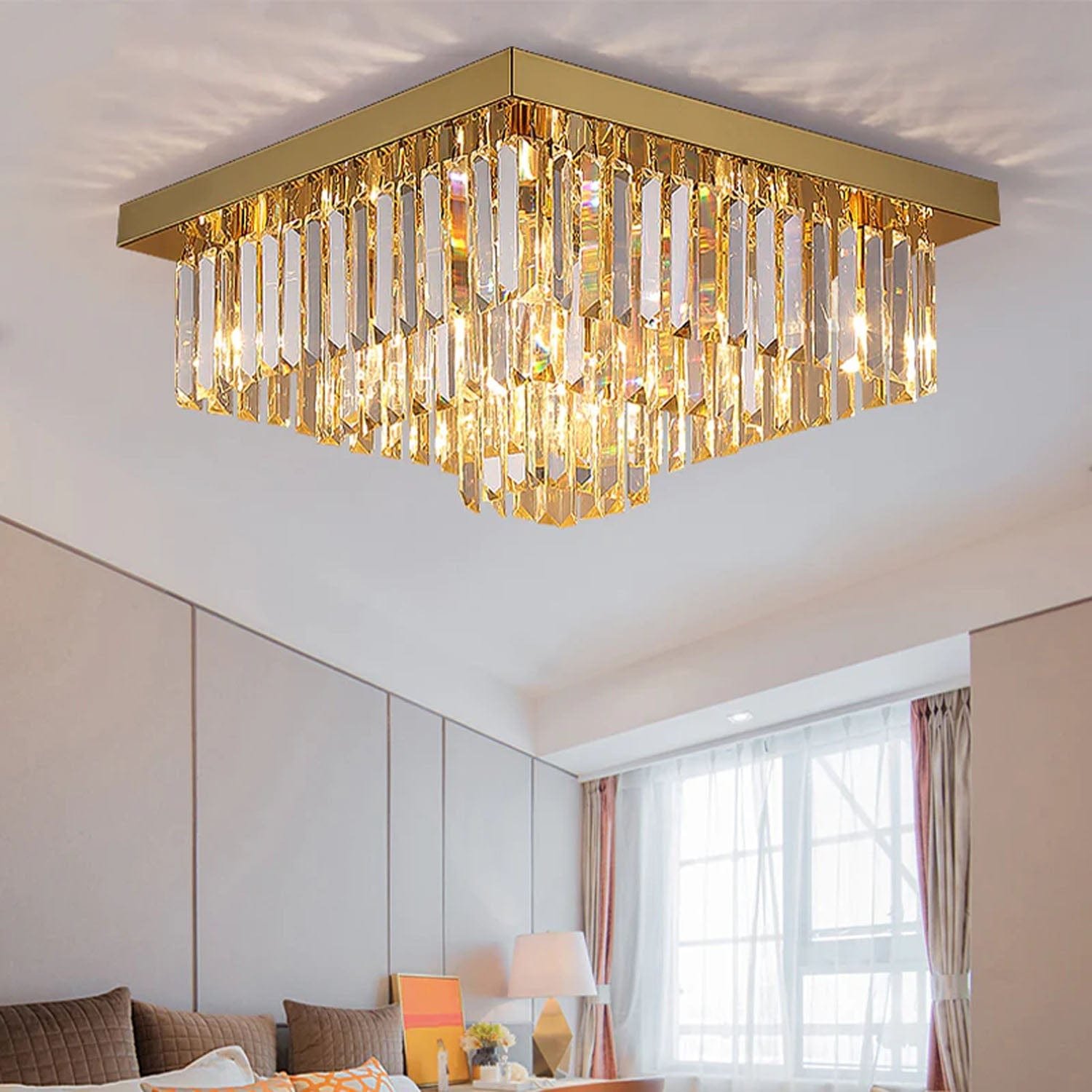 06_6c6bfbc7-ce1c-44d0-bf46-1c598d42831b Logro Square Crystal Flush Mount Chandelier - Image 1