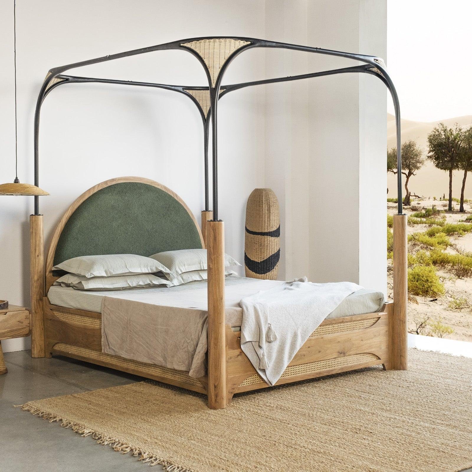 1_1fa01b36-9b3d-44a5-ac0c-79d4877328b2 Andaman Narcodam Canopy Queen Size Bed - Image 1