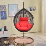 Orlanda Single Seater Hanging Swing With Stand For Balcony , Garden Swing (Black) - Image 2