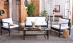 Mesa Outdoor Garden Balcony Sofa Set 2 Seater , 2 Single Seater 1 Center Table Set (Cream) - Image 8