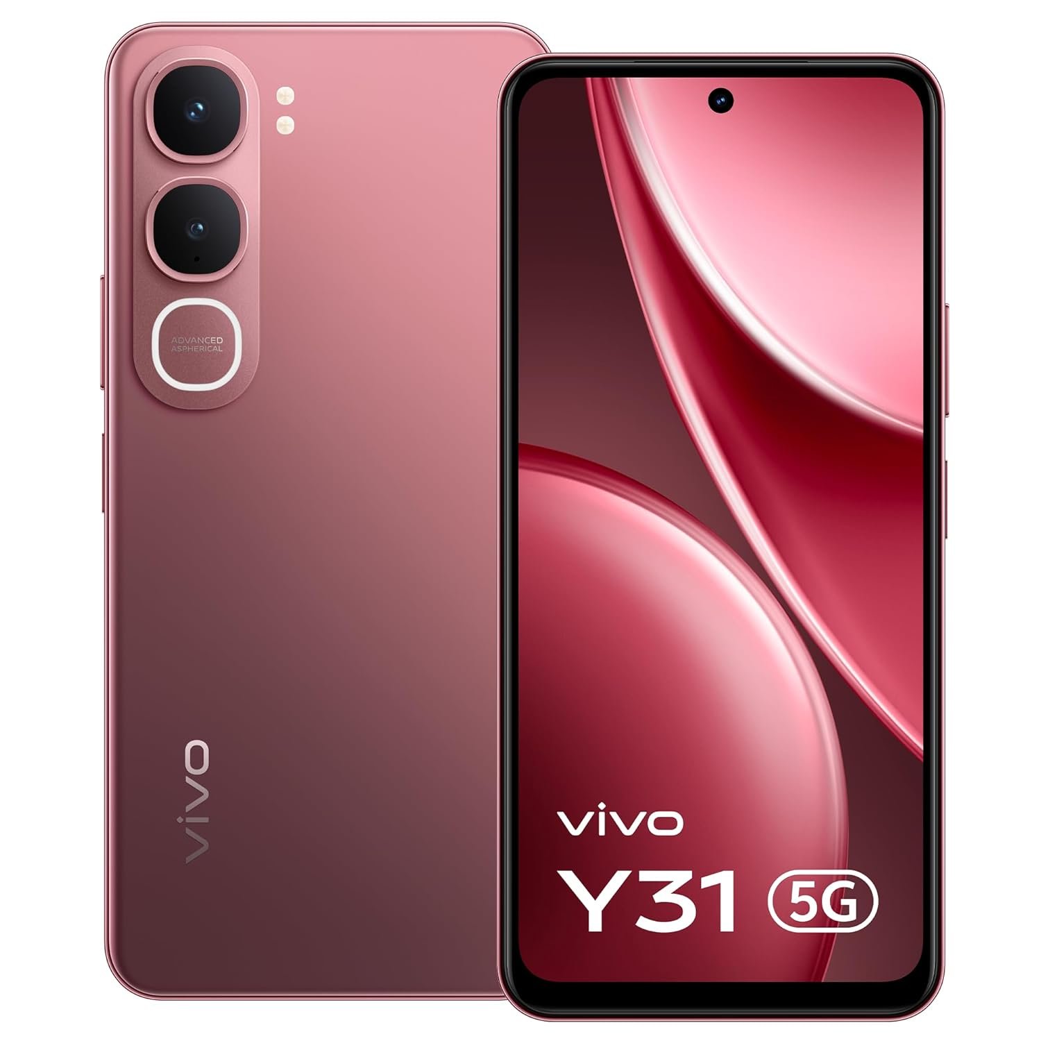 1_eb37d86f-73f1-4b7a-a8a9-925d6ec43a0f Vivo Y31 5G | 4GB+128GB Rose Red - Image 1