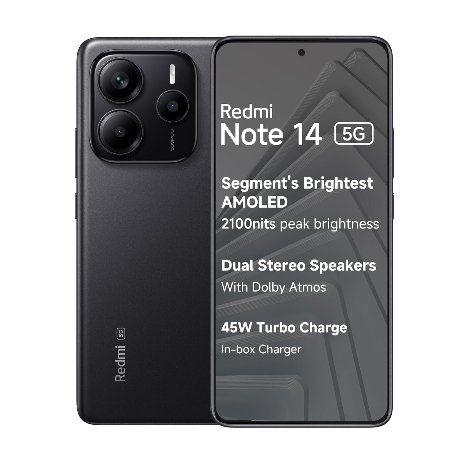 2_1_8b211f82-5f42-4500-ba5a-707cd7013cf5 Redmi Note 14 5G 8GB + 256GB (Titan Black) - Image 1
