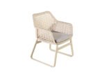 Buratti Outdoor Patio Dining Set 4 Chairs and 1 Table (Beige) - Image 2