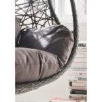 Edmondo Single Seater Hanging Swing With Stand For Balcony , Garden Swing (Dark Brown) - Image 2