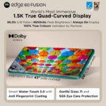 Motorola edge 60 Fusion 5G | 8GB+256GB | Pantone Mykonos Blue - Image 3