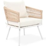 Frias Outdoor Sofa Set 2 Seater, 2 Single seater and 1 Center Table Braided & Rope - Image 4