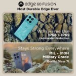 Motorola edge 60 Fusion 5G | 12GB+256GB | Pantone Mykonos Blue - Image 4