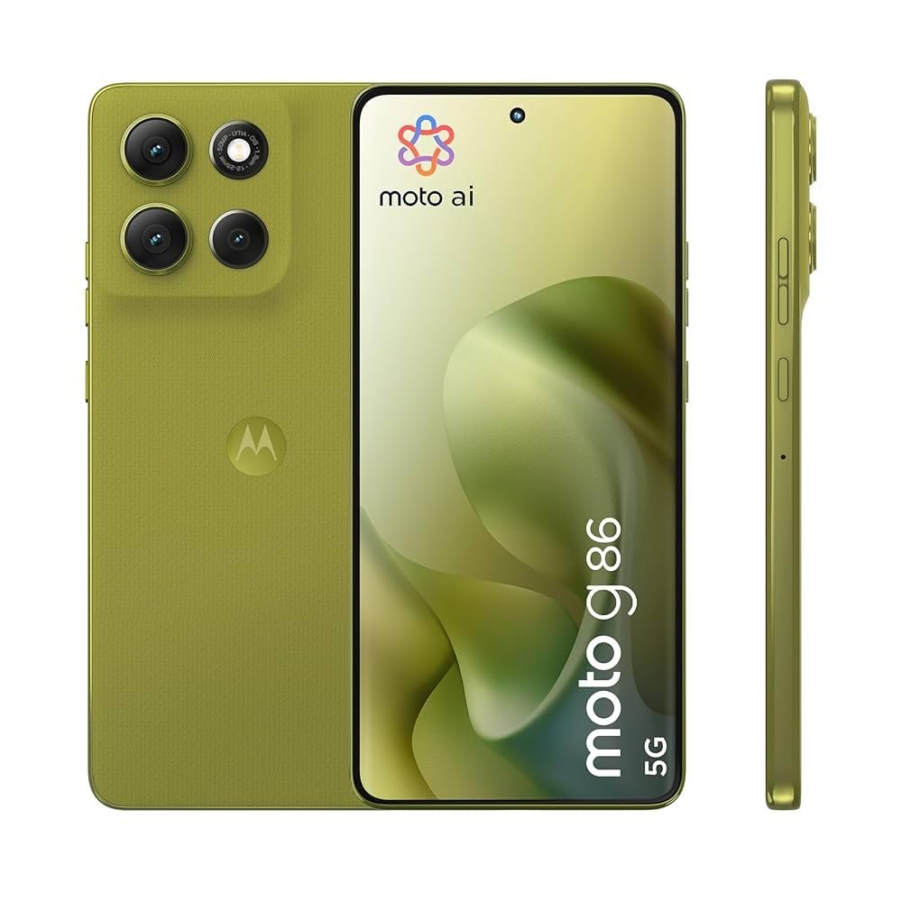 516OBPGnZTL._SL1000 Motorola G86 Power 5G (Pantone Golden Cypres, 8GB RAM, 128GB Storage) | 6.7" 1.5K pOLED Display | 50MP Sony OIS Camera | 6720mAh Battery | TurboPower 33W Charging | Dimensity 7400 Processor - Image 1