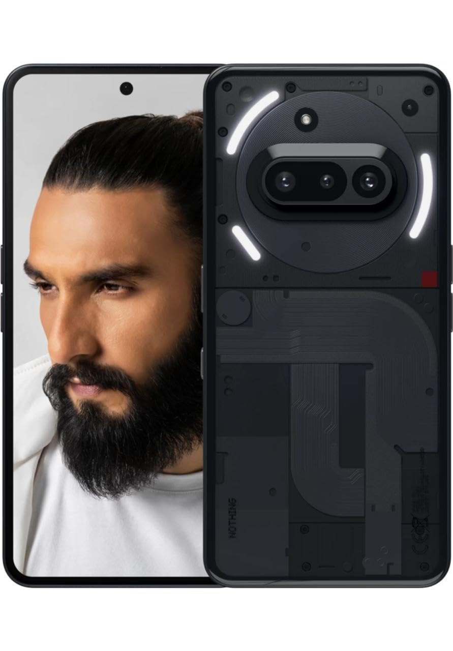 518qbwDKgML._SL1280 Nothing Phone (3a) Black 128GB 8GB RAM - Image 1