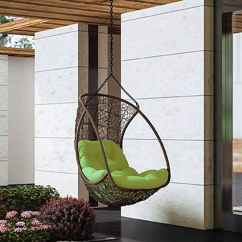 51FziAx5-4L Bianchi Single Seater Hanging Swing Without Stand For Balcony , Garden Swing (Dark Brown ) - Image 1