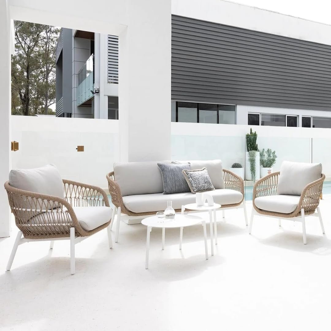 51S8TNYnS_L._SL1080__1_hsd Seibi Outdoor Garden Balcony Sofa Set 2 Seater , 2 Single Seater 2 Center Table Set Braided and Rope - Image 1