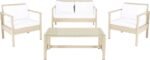 Mesa Outdoor Garden Balcony Sofa Set 2 Seater , 2 Single Seater 1 Center Table Set (Cream) - Image 6