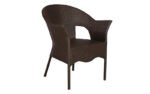 Ace Outdoor Patio Seating Set 4 Chairs and 1 Table Set (Dark Brown) - Image 5