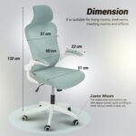 Drogo Marshal Pro Premium Ergonomic Office Chair for Work from Home, Flip-up Armrest - Image 18