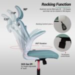 Drogo Marshal Pro Premium Ergonomic Office Chair for Work from Home, Flip-up Armrest - Image 13