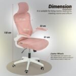 Drogo Marshal Pro Premium Ergonomic Office Chair for Work from Home, Flip-up Armrest - Image 27