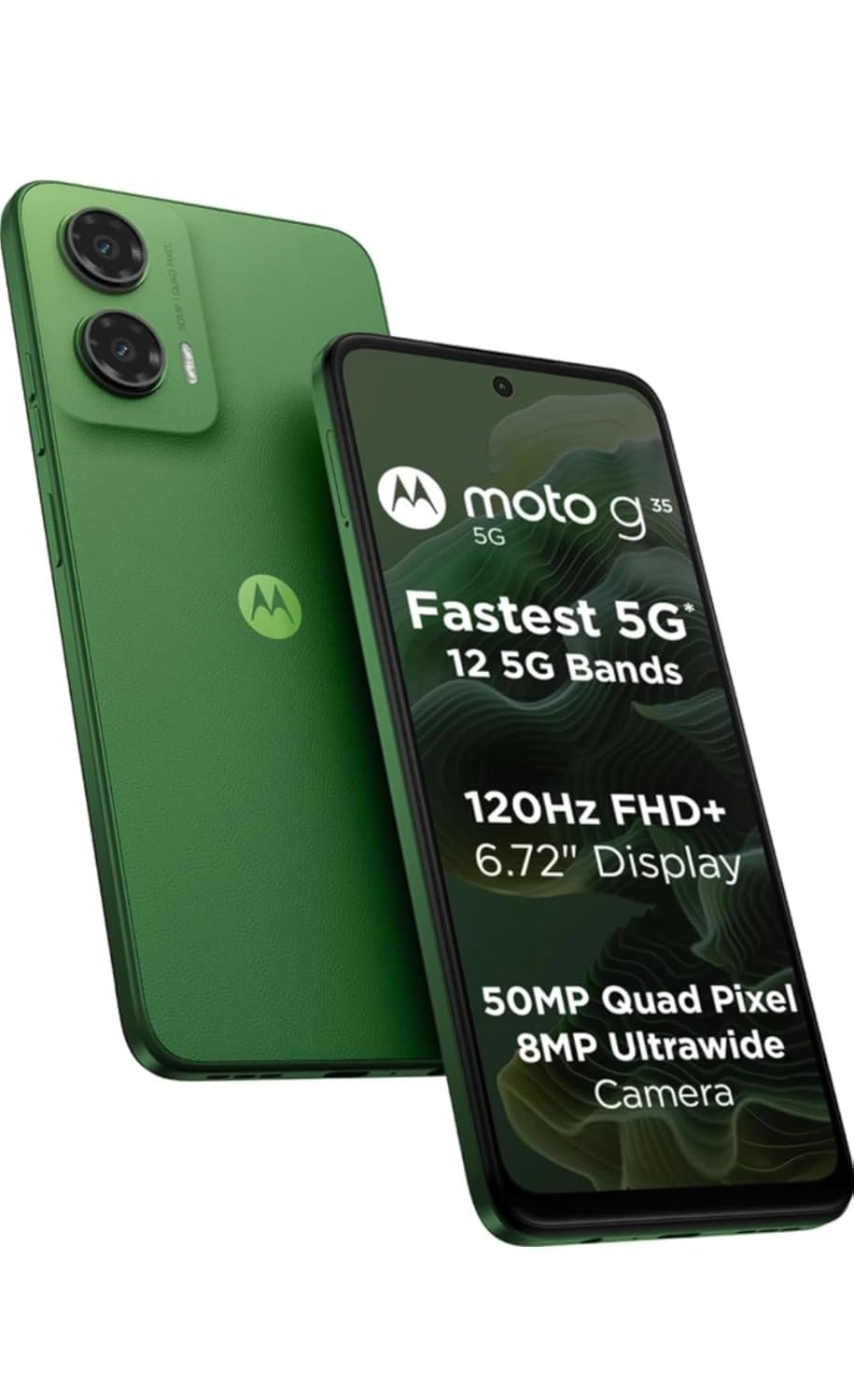 61s1_nNRFbL._SL1500 Motorola G35 5G (Leaf Green, 4+128) - Image 1