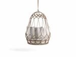 Vegan Single Seater Hanging Swing Without Stand For Balcony (Natural Brown) Braided & Rope - Image 3