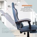 Drogo Throne Ergonomic Gaming Chair With Linkage Armrest,Foot Rest,& Adjustable Seat - Image 24