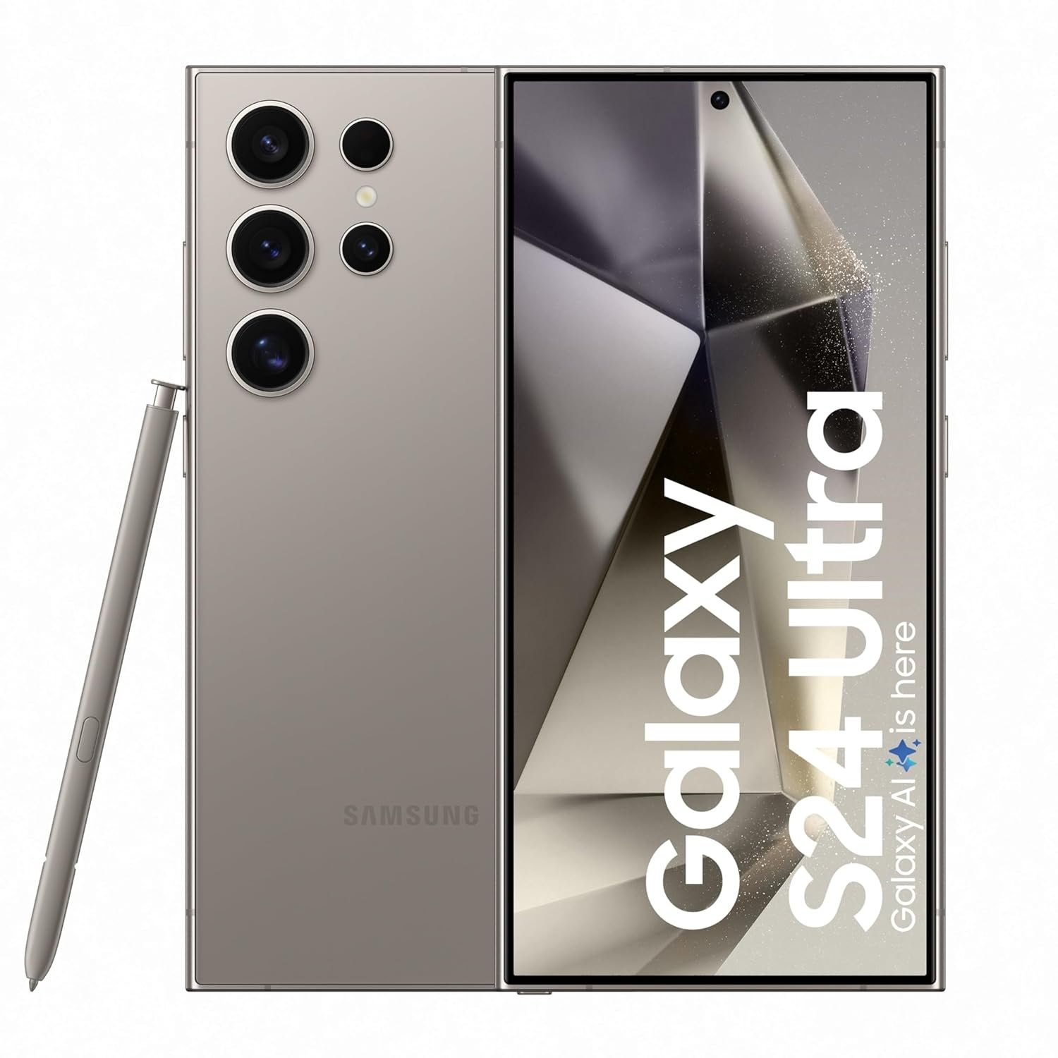 717Q2swzhBL._SL1500 Samsung Galaxy S24 Ultra 5G AI Smartphone with Galaxy AI (Titanium Gray, 12GB, 256GB Storage), Snapdragon 8 Gen 3, 200 MP Camera with ProVisual Engine and 5000mAh Battery - Image 1