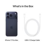 iPhone 17 Pro Max 256 GB: 17.42 cm (6.9″) Display with Promotion, A19 Pro Chip, Best Battery Life in Any iPhone Ever, Pro Fusion Camera System, Center Stage Front Camera; Deep Blue - Image 36