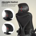 Drogo Marshal Pro Premium Ergonomic Office Chair for Work from Home, Flip-up Armrest - Image 3