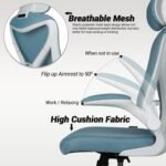 Drogo Marshal Pro Premium Ergonomic Office Chair for Work from Home, Flip-up Armrest - Image 33