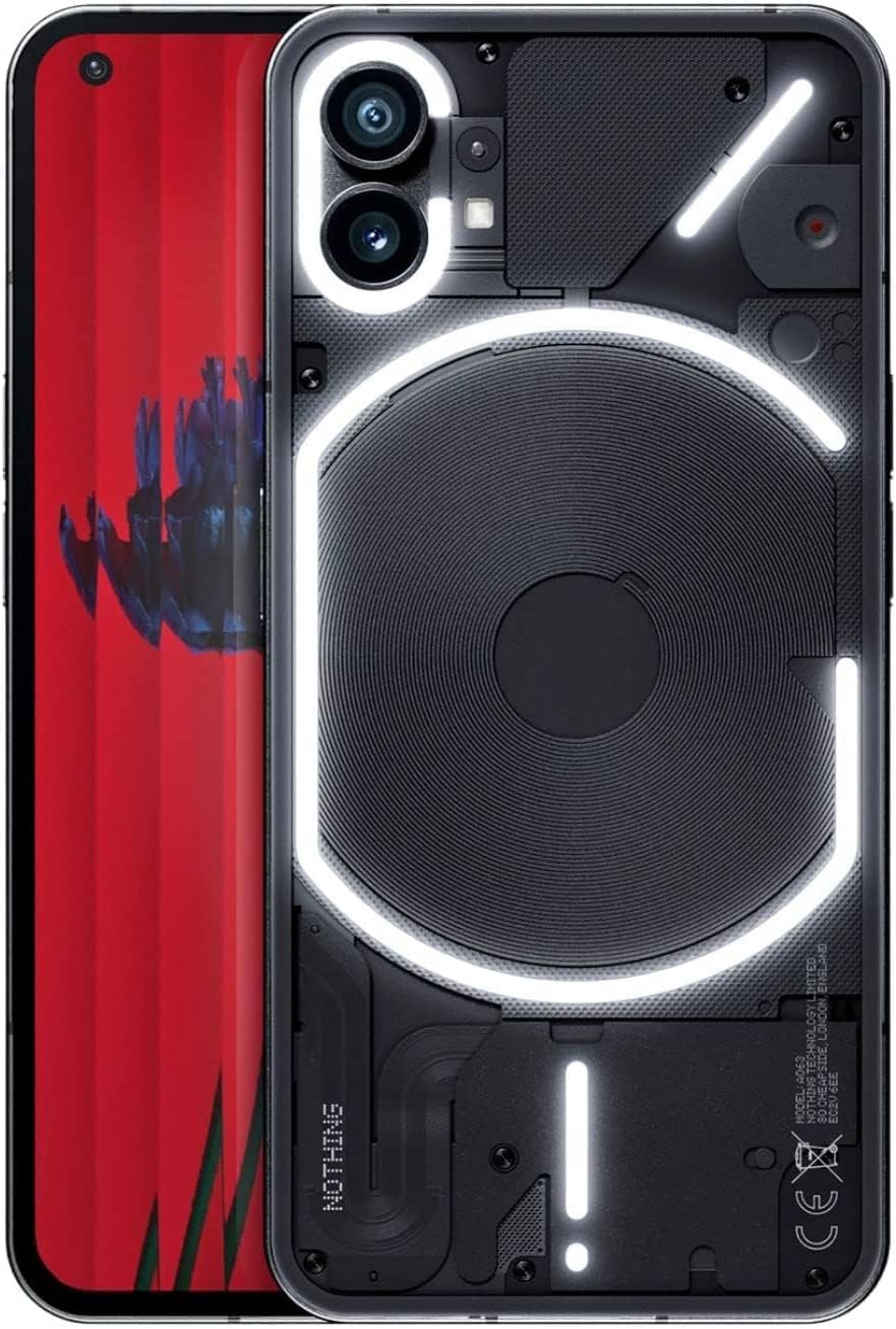 71FoicsAbML._SL1306 Nothing Phone 1 5G Black 8GB RAM 128GB ROM | 6.55 inch 120Hz OLED Display | 50MP + 50MP Rear | 16MP Front Camera | Glyph Interface | Qualcomn Snapdragon 778G+ Processor - Image 1