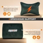 Drogo AeroX Gaming Chair with Luxurious Suede Fabric, Armrest, Neck & Lumbar Pillow - Image 33