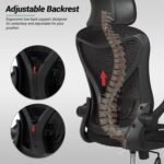 Drogo Marshal Pro Premium Ergonomic Office Chair for Work from Home, Flip-up Armrest - Image 5