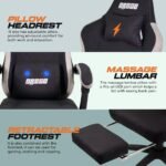Drogo Throne Ergonomic Gaming Chair With Linkage Armrest,Foot Rest,& Adjustable Seat - Image 5