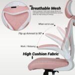 Drogo Marshal Pro Premium Ergonomic Office Chair for Work from Home, Flip-up Armrest - Image 24
