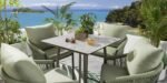 Rocío Outdoor Patio Bar Set 4 Chairs and 1 Table Set (Green) Braided & Rope - Image 2