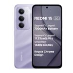 Redmi 15 5G Sandy Purple 6GB + 128GB | Segment's Largest 7000mAhA Battery | Segment's Largest Display 17.53cm(6.9) Up to 144Hz | Snapdragon 6s Gen 3 | 18W Reverse Charging | 50MP AI Dual Camera - Image 9