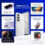 Redmi 15 5G Sandy Purple 6GB + 128GB | Segment's Largest 7000mAhA Battery | Segment's Largest Display 17.53cm(6.9) Up to 144Hz | Snapdragon 6s Gen 3 | 18W Reverse Charging | 50MP AI Dual Camera - Image 2