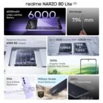 realme NARZO 80 Lite 5G (Crystal Purple, 6GB+128GB) | 6000mAh Long-Lasting Battery | MediaTek Dimensity 6300 5G | AI Assist | IP64 Rated Water & Dust Resistance | Military-Grade Durability - Image 2