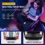 Drogo Throne Ergonomic Gaming Chair With Linkage Armrest,Foot Rest,& Adjustable Seat - Image 2