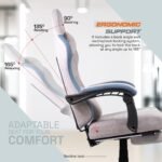 Drogo Throne Ergonomic Gaming Chair With Linkage Armrest,Foot Rest,& Adjustable Seat - Image 33