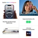iPhone 16e 128 GB: Built for Apple Intelligence, A18 Chip, Supersized Battery Life, 48MP Fusion. Camera, 15.40 cm (6.1″) Super Retina XDR Display; Black - Image 11