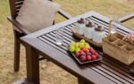 Alfresco Outdoor Dining Table With 4 Arm Chairs And Bench - Image 7