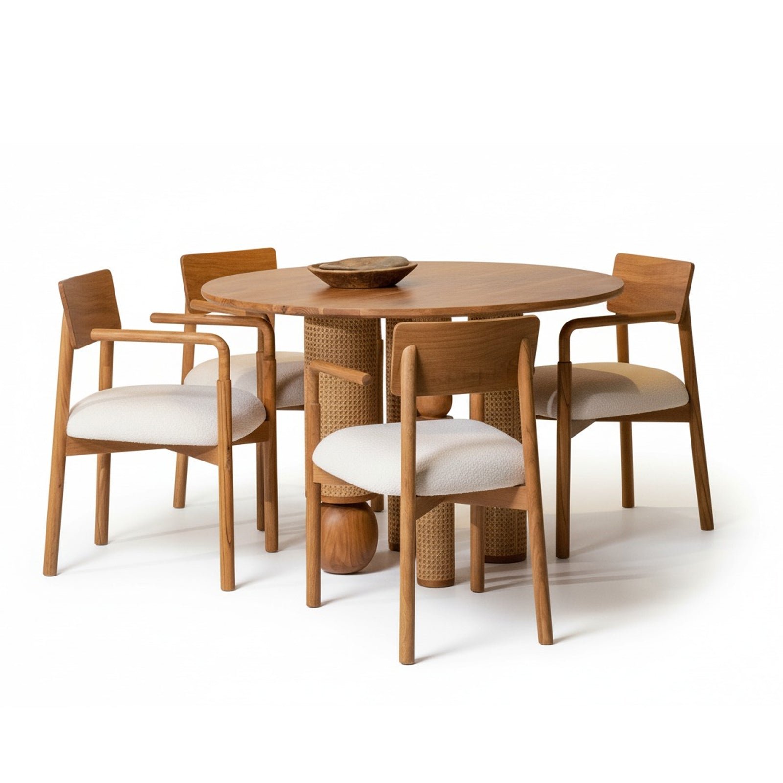Andaman-4-seater-suare_08dc9366-2ac4-4406-8e77-171a6803545f Andaman 4 Seater Round Dining Table Set - Image 1