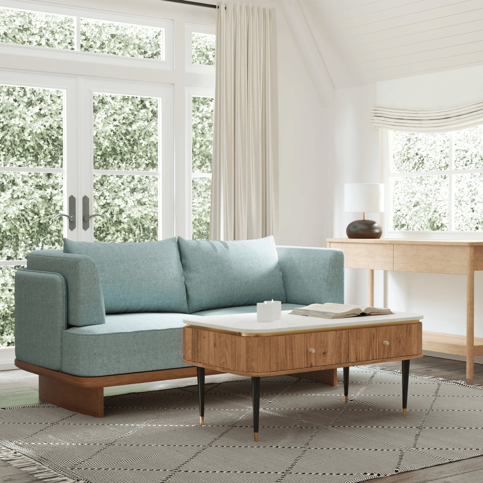 AnishTwoSeaterSofaBlue_bb66e513-3ce9-46e6-a928-c9f56047a46f Anish 2 Seater Sofa Blue - Image 1