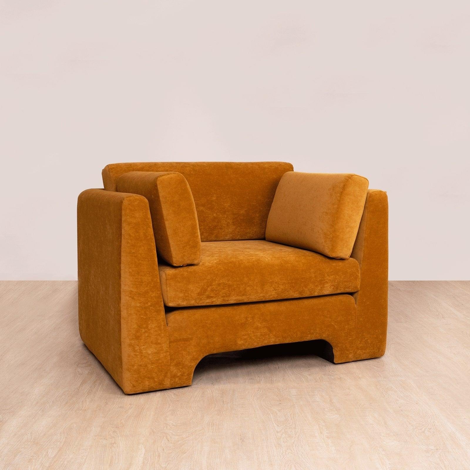 ArrowSingleSeaterSofaNaturalSq Arrow 1 Seater Sofa - Image 1