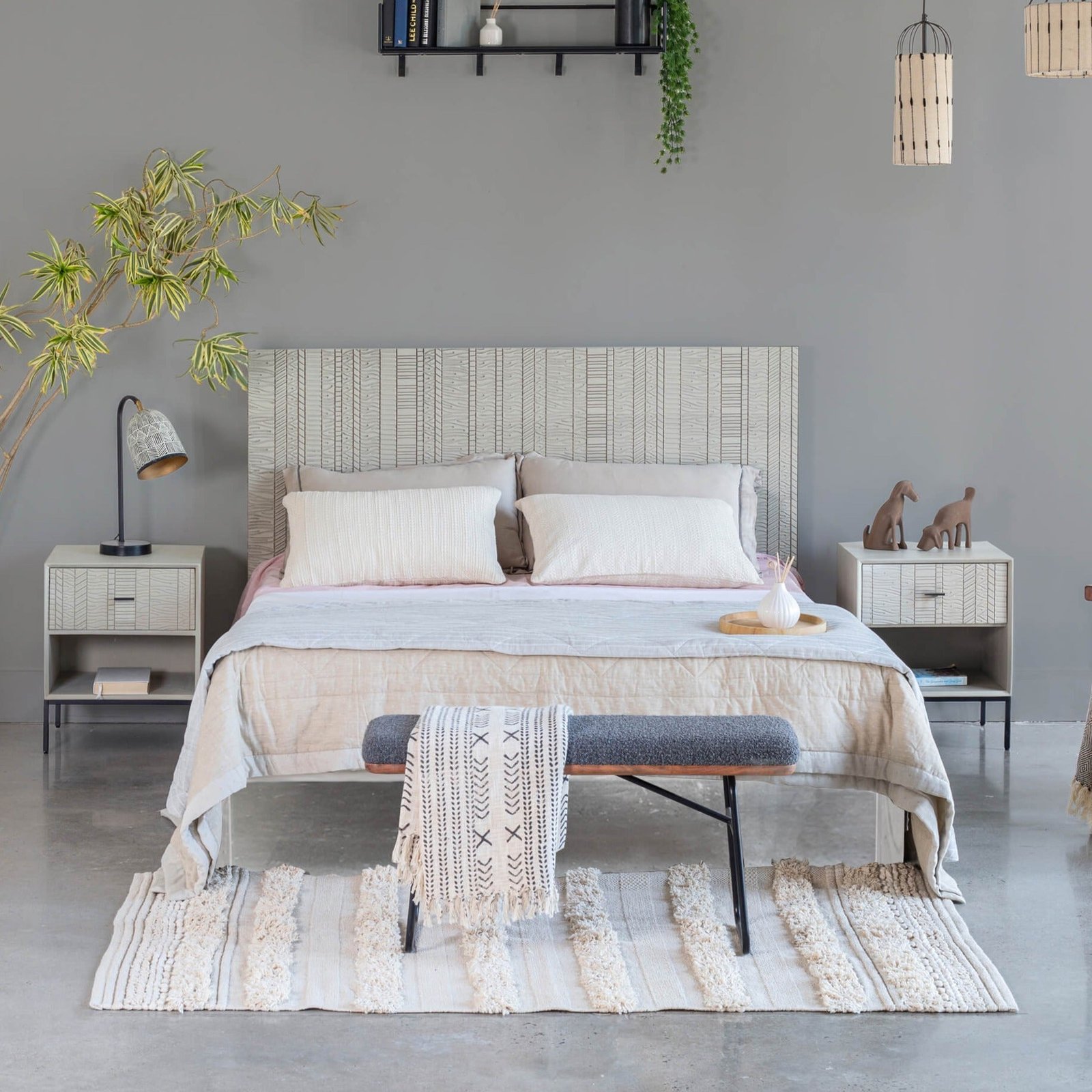 AztecQueenNonStorageBed1 Aztec Queen Non Storage Bed - Image 1