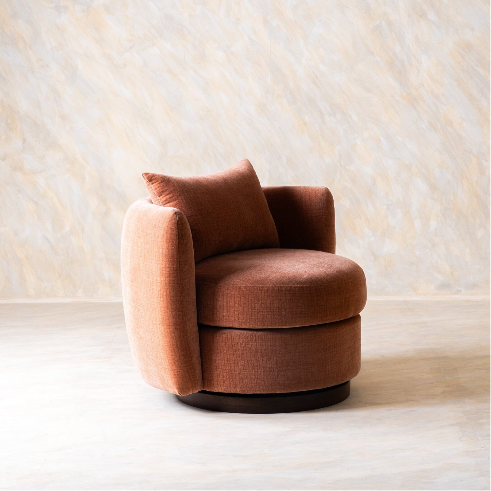 BalishRevolvingLoungeChairNaturalSq Balish Revolving Lounge Chair - Image 1