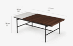 Covent Garden Outdoor Dining Table With 4 Chairs and Bench - Image 14