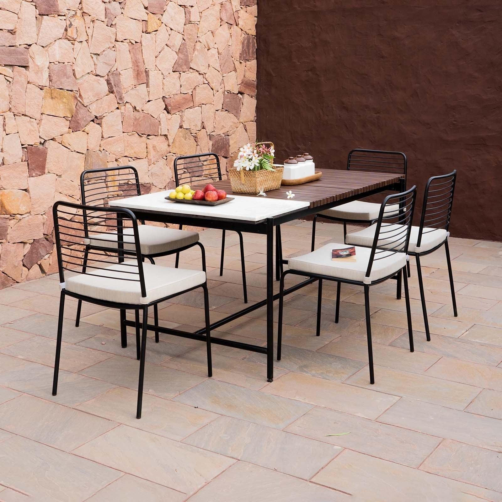 CoventGardenOutdoorDiningTableWith6ChairsSq_c569d1cd-a828-46b1-b2a5-b78863d5cb8e Covent Garden Outdoor Dining Table With 6 Chairs - Image 1