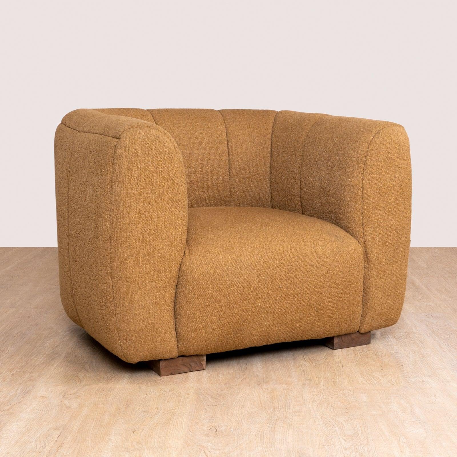 FiroSingleSeaterSofaNatrualSq Fior 1 Seater Sofa - Image 1